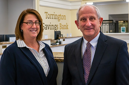 TSB President & COO Lesa A. Vanotti and TSB CEO John E. Janco