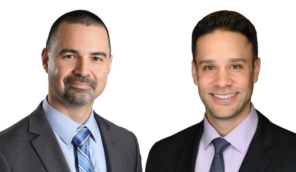 Headshots of new CFO Devin Obedzinksi and Chief Risk Officer, Chris Pugliano